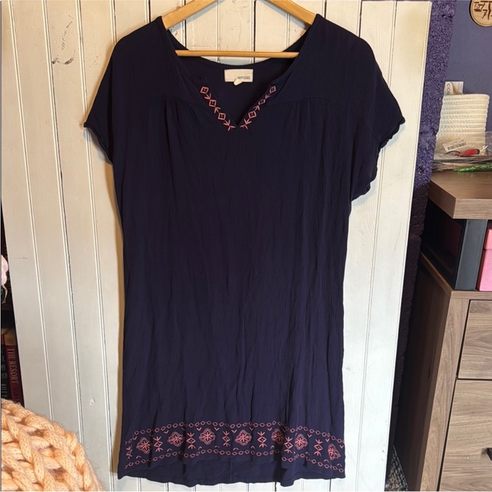 Dept222 Knee Length Dress Navy Blue Size L